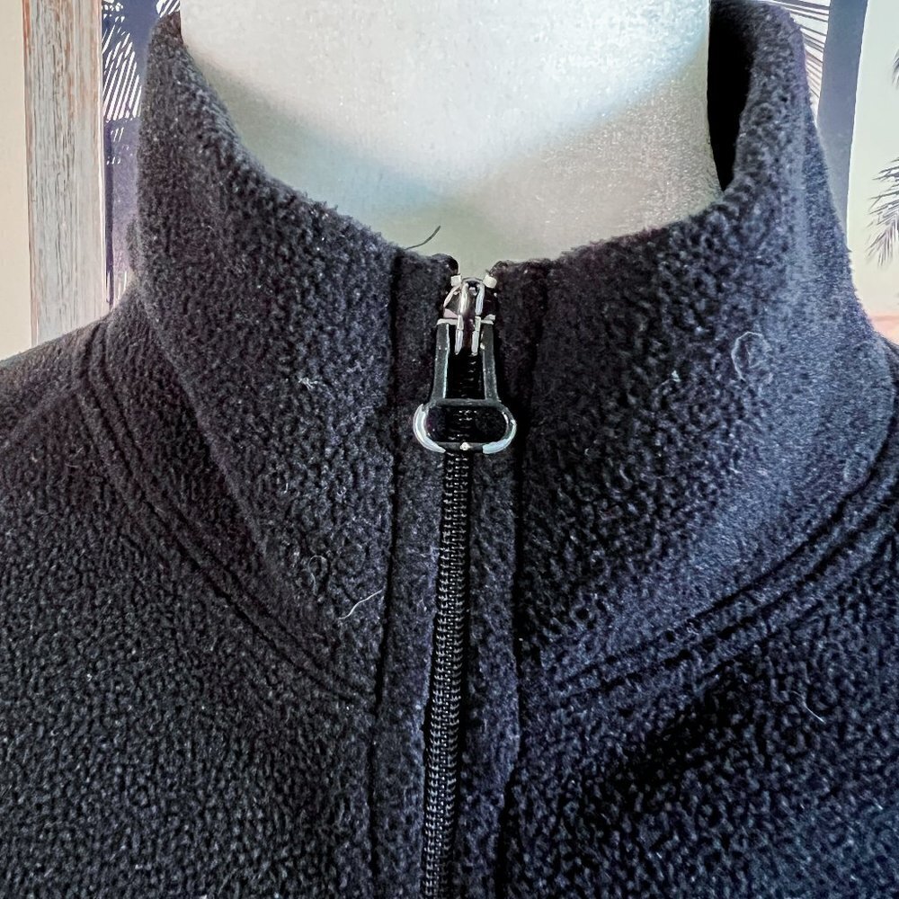Women's Yoga Fit Long Sleeve Fleece | Full Zip | High Neck | Size Large - Picture 5 of 8